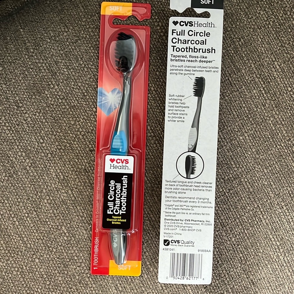 New in Package CVS Charcoal Toothbrush
